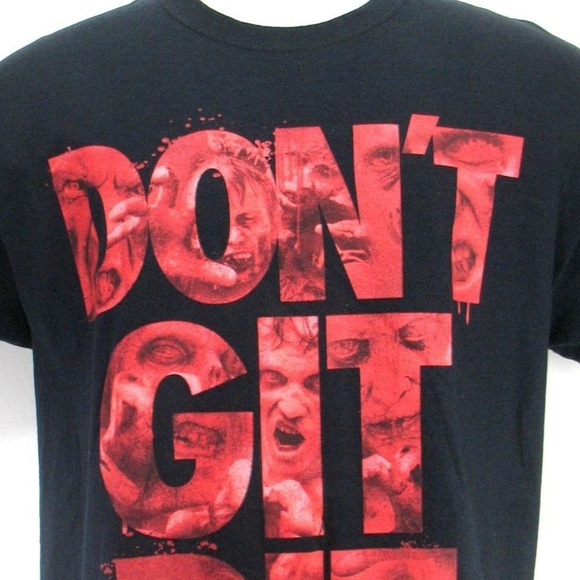 Walking Dead T Shirt - Don't Git Bit - Size Large - Picture 1 of 7